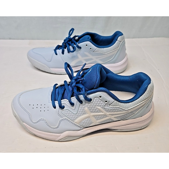 Asics Gel Dedicate 7 Shoes Womens sz 9 Sky Blue White Running Athletic Sneakers - Picture 6 of 12